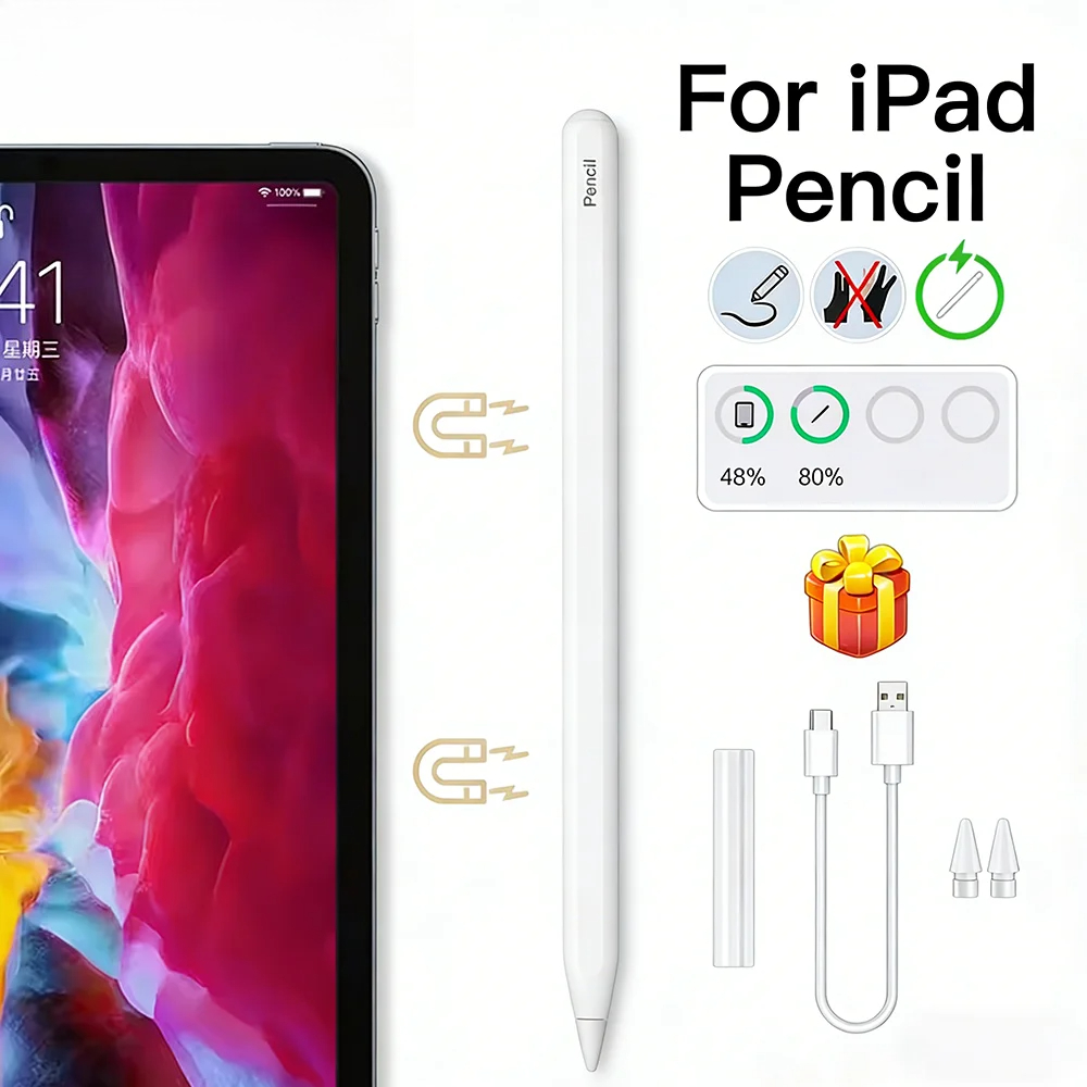 Tablet Pencil Accessories - Penna Stilo con Ricarica Magnetica e