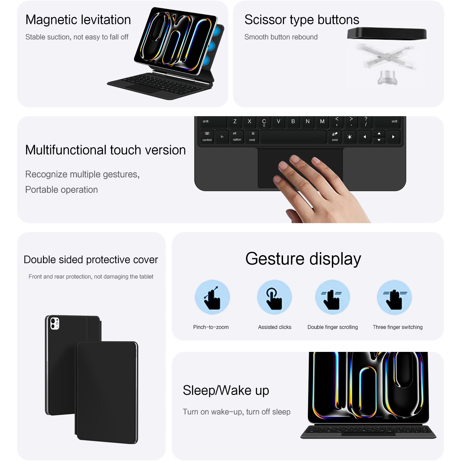 AJIUYU Magic Keyboard Folio pe - Ipad Cover Folio recensione e prezzo