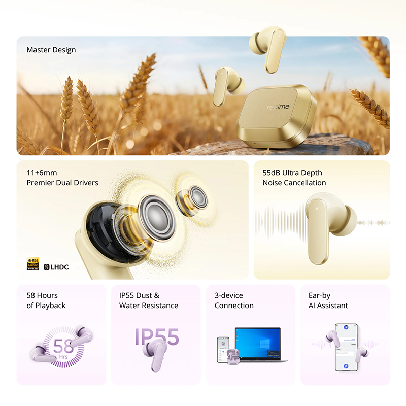 realme Buds Air 8 Versione Glo - Realme Tablet Accessories recensione e prezzo